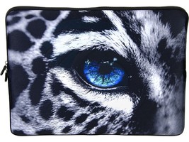 Laptop Netbook Pouch Bag Case for 15-15.6 HP Dell MacBook Leopard Eye - £12.85 GBP