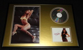 Mya Harrison Framed 12x18 Photo &amp; Fear of Flying CD Display - £55.38 GBP