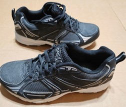 Danskin Now Athletic Sneakers Work Shoes Black Silver New B304 Womens 7 - $20.92