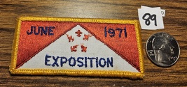 Boy Scout BSA Vintage patch red 1971 exposition - £7.92 GBP