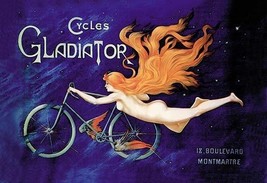 Cycles Gladiator, Montmartre by Georges Massias - Art Print - £17.57 GBP+