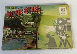 Postcard Souvenir Folder Cards Homes of the Movie Stars Hollywood California - £7.72 GBP