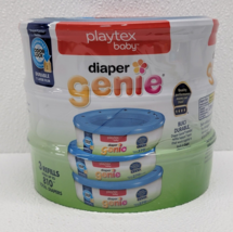 New SEALED Playtex Diaper Genie 3 Refills for Diaper Genie Pail Holds Up To 810 - £9.93 GBP