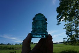 Hemingray No. 12 Patent May 2 1893 CD 113 Blue Glass Insulator - $372.61 MXN