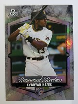 2021 Ke&#39;bryan Hayes Bowman Platinum Topps Rookie Refractor Baseball Card RR-10 - £5.49 GBP