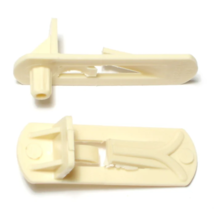 1/4&quot; x 1/2&quot; Almond Colored Plastic Locking Shelf Supports 20 pcs. - £6.38 GBP