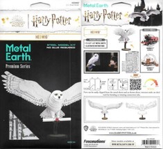 Harry Potter Harry&#39;s Owl Hedwig Metal Earth Iconx 3D Steel Model Kit New Sealed - £26.70 GBP