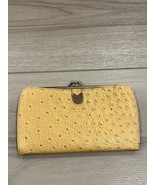 BOND STREET ORIGINAL OSTRICH SKIN Coin Purse and Wallet. KISS LOCK. Vint... - $41.19 CAD