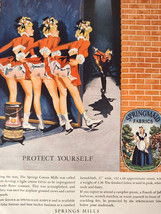 1948 Esquire Art Ads Protect Yourself Springmaid Fabrics Botany Ties - £8.50 GBP