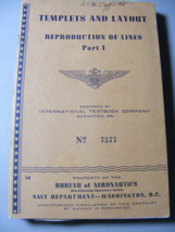 1943 WW2 Navy Aeronautics templates and Layout Booklet 14 - $460.95 MXN