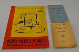 Queen&#39;s University Souvenir Program &amp; Who&#39;s Where Directory Books 1953 Ontario - £23.77 GBP
