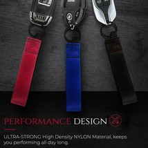 Pack of 3 Nylon Keychain High Performance Car Keys Wrist Lanyard Keysmart Strap - £9.76 GBP