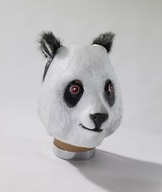 Deluxe Quality Panda w/ Hairy Ear Adult Latex Overhead Animal MASK-FUN@HALLOWEEN - £23.39 GBP