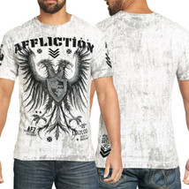 Affliction Royal Striker Warbird Eagle Shield Medieval Men&#39;s T-Shirt in ... - $60.47