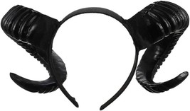 Sheep Horn Headband Gothic Sheep Horn Hair Hoop for Halloween Christmas Cosplay  - £31.03 GBP