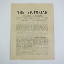 USS Kaiserin Auguste Victoria Shipboard Newspaper The Victorian WWI 14 July 1919 - £23.56 GBP