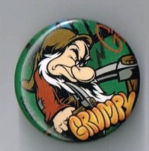 Disney Snow white and the Seven Dwarfs grumpy 1&quot; pin back button Pinback - £7.75 GBP