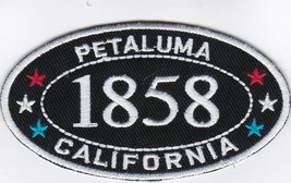 PETALUMA CALIFORNIA EST 1858 SEW/IRON PATCH EMBROIDERED DODGE CITY TOMBS... - £6.27 GBP