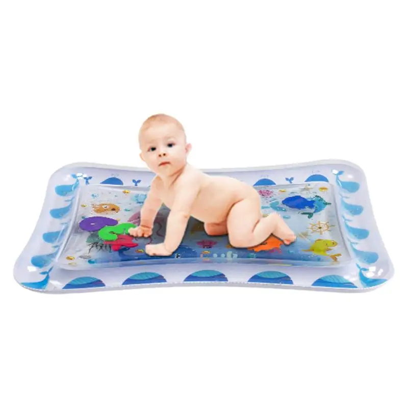 Sea Animal Print Baby Inflatable Water Play Mat Inflatable Baby Play Mat - £14.92 GBP