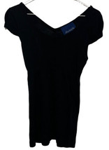 Absolutely Famous Knit Top Shirt Womens Small Black - £16.32 GBP