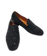 Elanroman Shoes Men US 14 EU 49 Wedding Shoes Bling Fancy Studded Black - $366.14 MXN
