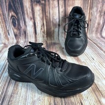 New Balance 409 Mens Size 7.5 D Black Leather Comfort Walking Shoes Sneakers EUC - £30.53 GBP