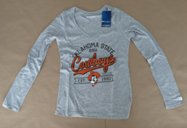 Champion Womens NCAA Oklahoma State Cowboys Long Sleeve V-Neck T-Shirt S NWT - £9.49 GBP