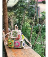 Crochet bag, Boho bag, Colorful bag, summer bag, backpack handmade (bag 10) - €62,97 EUR