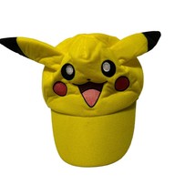 Pokemon Pikachu Kids Baseball Cap With Ears Yellow Embroidered Face - $11.88