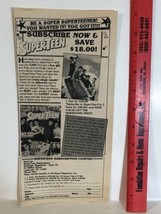 vintage Superteen Magazine Subscription Form 1989 Print Ad Advertisement pa1 - £4.69 GBP