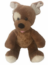 Build A Bear Workshop 11” Plush Brown Dog w/Patch Around Eye - $12.00