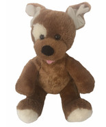 Build A Bear Workshop 11” Plush Brown Dog w/Patch Around Eye - £9.40 GBP