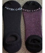 Two (2) Pair Physix Gear Sport No Show Socks Unisex (Solid Black &amp; Black... - $284.80 MXN