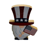 July 4th American Flag Gnome Wooden Table Top:4x6Inch-Patriotic/Independ... - $20.20 CAD
