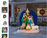 Gemmy Nativity 6.5Ft Airblown Inflatable Home Accents Holiday Yard Decor... - £95.35 GBP