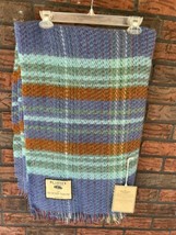 Blarney Woolen Mills Recycled Throw 100% Wool Blanket Ireland Plaid 48 x 64 NWT - £55.79 GBP