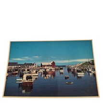 Postcard Rockport Harbor Rockport Massachusetts Fishing Boats Chrome Unposted - £5.42 GBP