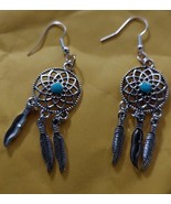 Silver-color Dreamcatcher Earrings - £5.79 GBP