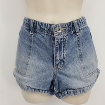 Aeropostale Denim Short Shorts Women&#39;s Size 7/8 Mid Rise Pockets - £10.20 GBP