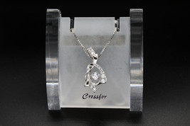 Crossfor Dancing Stone Promise 925 Sterling Silver Necklace NYP-568 - £88.19 GBP