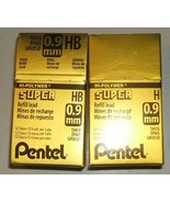 Pentel brand 0.9 mm thick HB hardness pencil leads NIB  - £23.50 GBP
