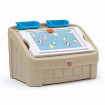 Step2 2-in-1 Toy Box and Easel Lid for Kids, Playroom Storage and Organi... - £85.55 GBP