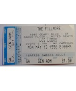 Los Lobos Vintage 1995 Ticket Stub THE FILLMORE Gen Adm Collectible - $6.78 CAD