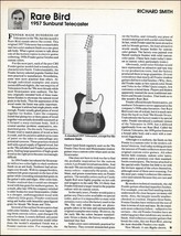 Fender 1957 Sunburst Telecaster electric guitar 1987 Rare Bird history article - £3.32 GBP