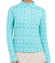 Nwt Ibkul Ubhot Shiloh Blue Megaheat Long Sleeve Mock Golf Shirt - Size Xl - £54.75 GBP
