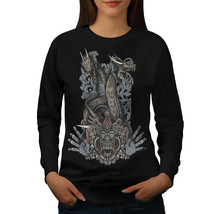 Wellcoda Japanese Monster Womens Sweatshirt, Tradition Casual Pullover Jumper - £22.60 GBP+