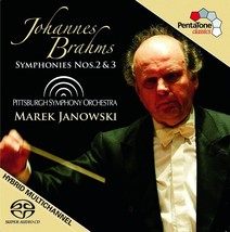Brahms Symphonies 2 &amp; 3 Pittsburgh Symphony Orchestra Marek Janowski Hybrid SACD - £22.74 GBP