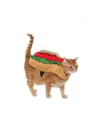 NEW Hot Dog Costume 1-Pc Pet Size XS Cat Dog (5-10 lbs) Halloween Vibran... - £11.61 GBP