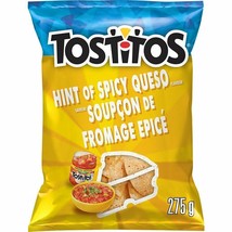 4 X Tostitos Restaurant Style Hint of Spicy Queso Tortilla Corn Chips 275g Each - $36.77