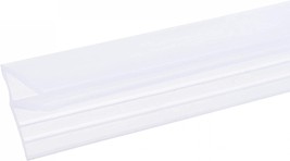 Uxcell Frameless Glass Shower Door Sweep, 137.8&quot; Long, For 1/4&quot;(6Mm) Glass, - £32.76 GBP